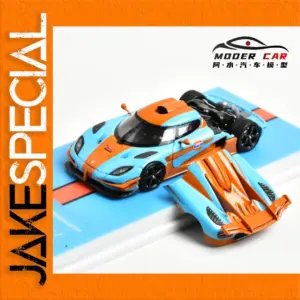MJ 1:64 Gulf Racing Diecast Model Car