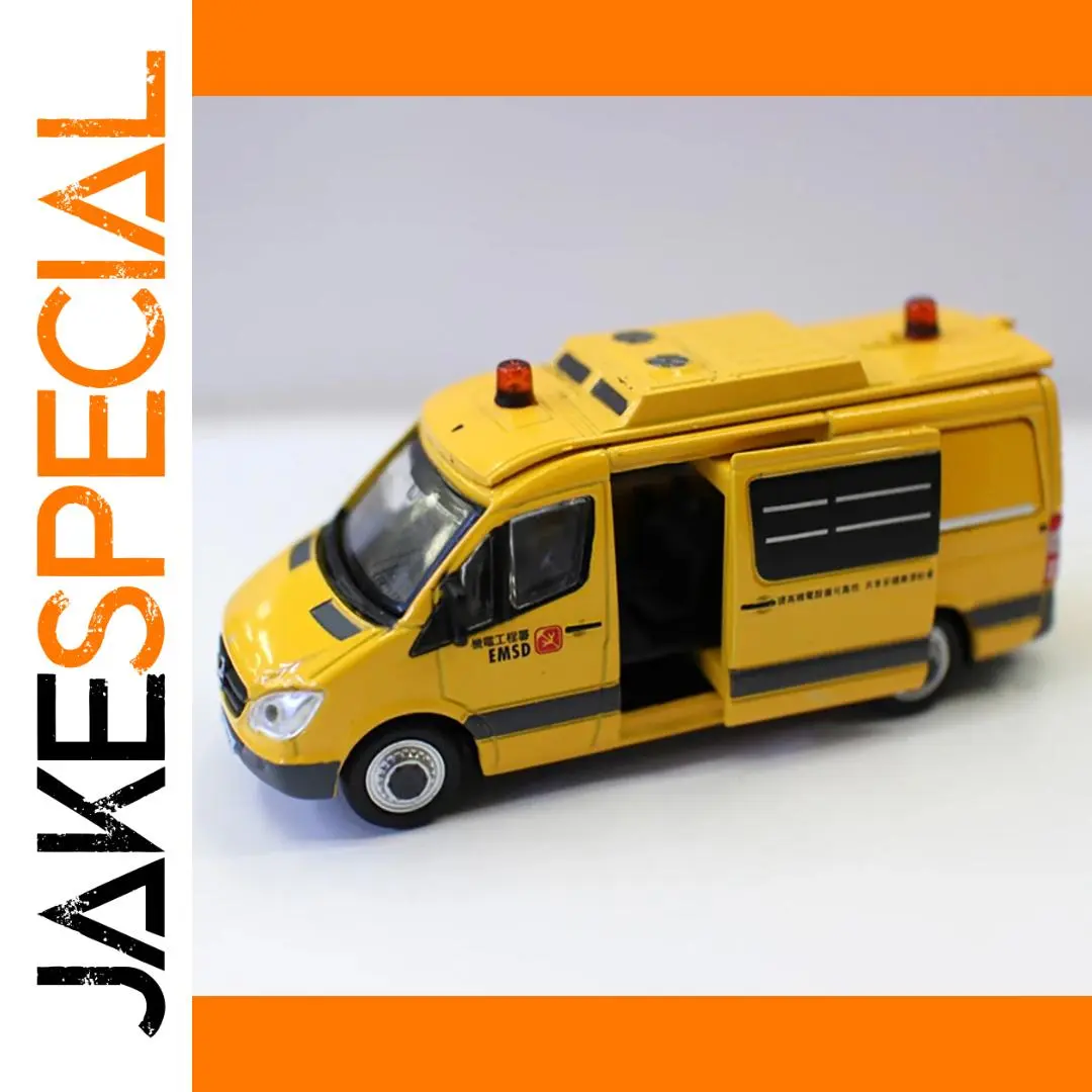 1:76 Scale Yellow Sprinter Diecast Model Van 1 1:76 Scale Yellow Sprinter Diecast Model Van