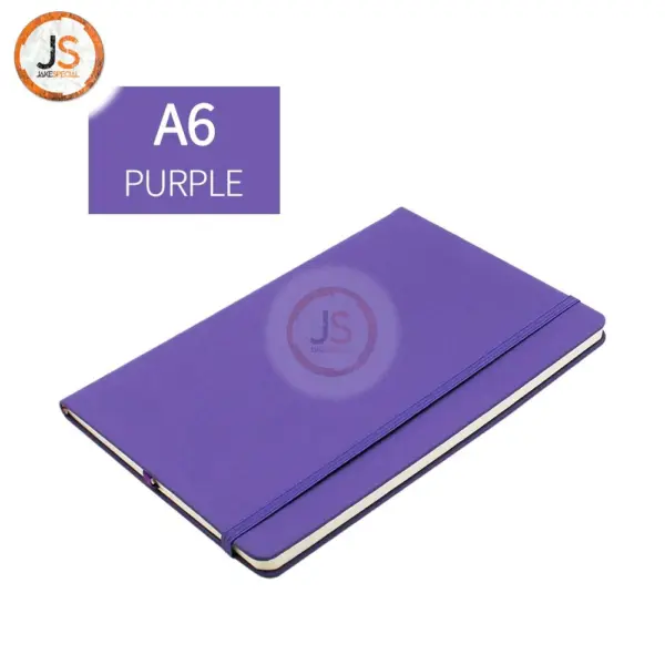 Solid Color Faux Leather Notebook A6 Size - Image 9