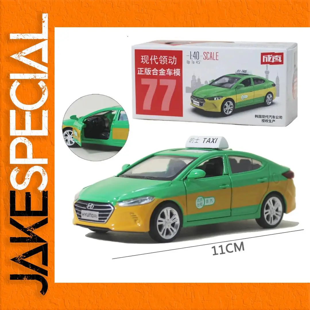 Hyundai ELANTRA Taxi Diecast Model 1/43 Scale 1 Hyundai ELANTRA Taxi Diecast Model 1/43 Scale