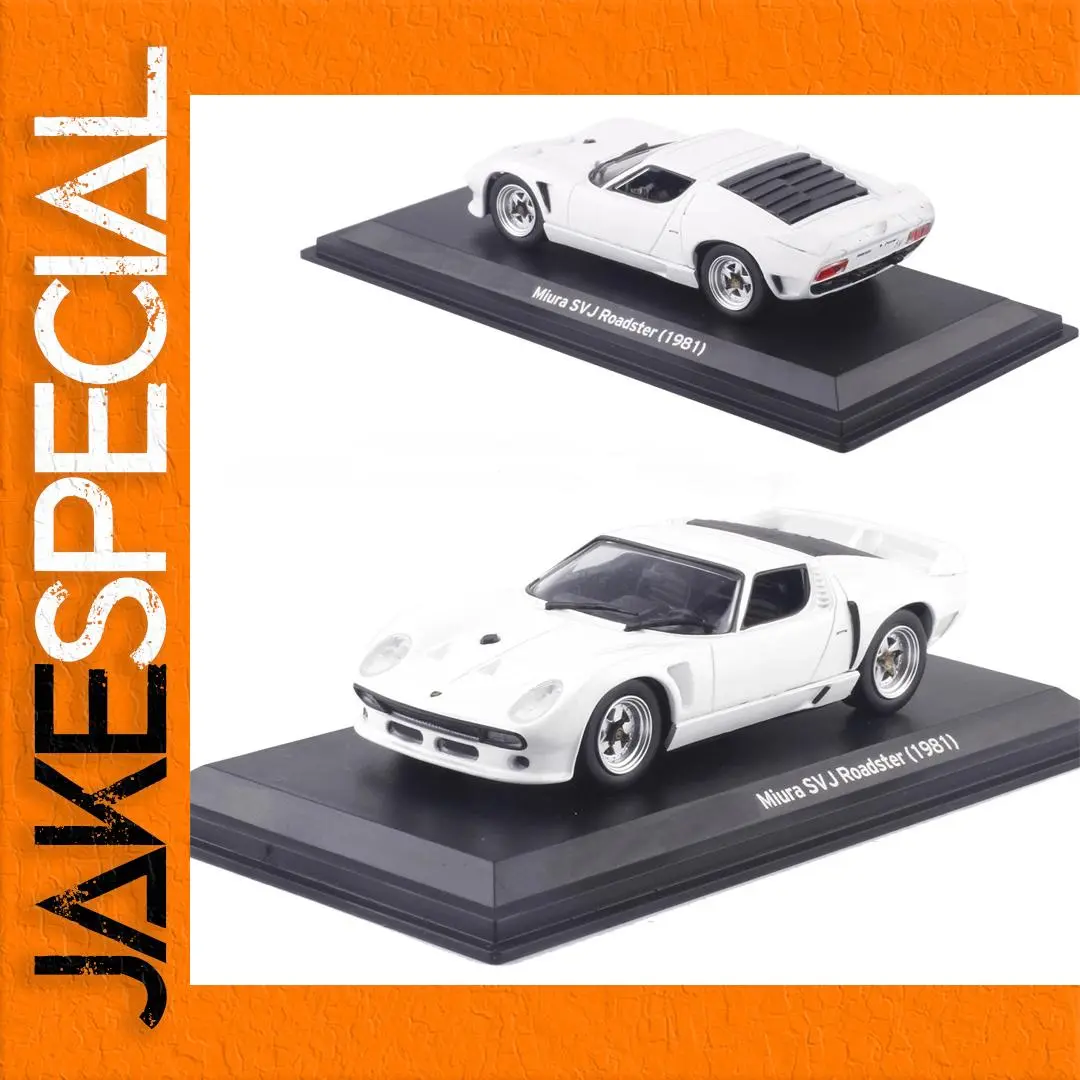 1981 MIURA SV Diecast Model in White 1 1981 MIURA SV Diecast Model in White
