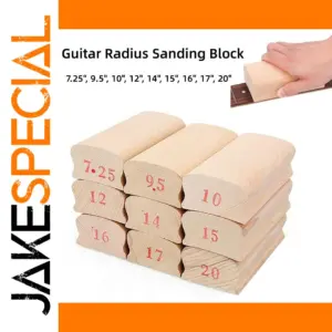 Wooden Guitar Radius Sanding Block Set 8pcs