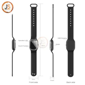 Ultrasonic Mosquito Repeller Bracelet Black/White 11 0b0d58903f784319a6a3c4cb with overlay