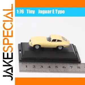 1/76 Scale Jaguar E-Type Diecast Model Yellow