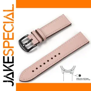 Vintage Pink Leather Watchband for Smartwatches