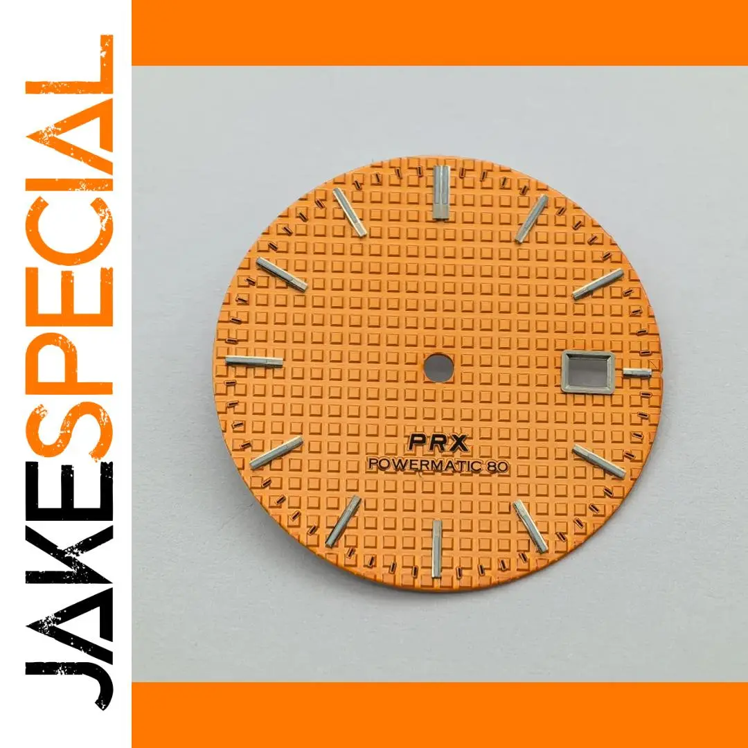 31.8mm Orange Watch Dial for NH35 NH36 NH38 1 31.8mm Orange Watch Dial for NH35 NH36 NH38