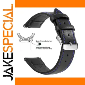 Genuine Leather Quick Release Watch Band 18-22mm