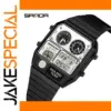 SANDA 3192 Men's Sport Watch Black Alloy
