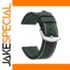 Dark Green Leather Watch Strap 18mm-24mm