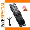 Stylish Adjustable Guitar Strap with Picks