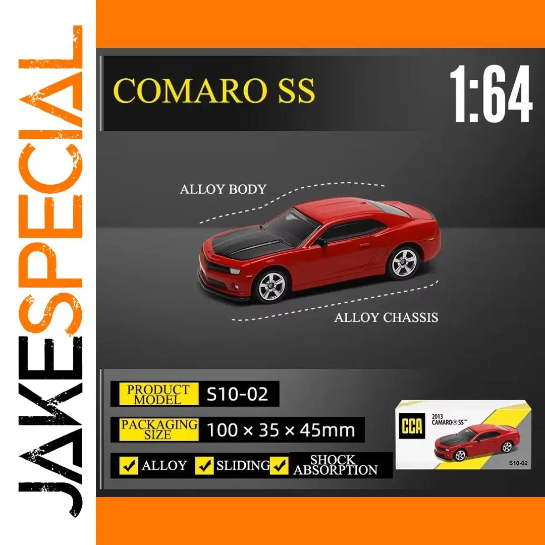 CCA 1:64 Scale Red Camaro SS Diecast Model 1 CCA 1:64 Scale Red Camaro SS Diecast Model