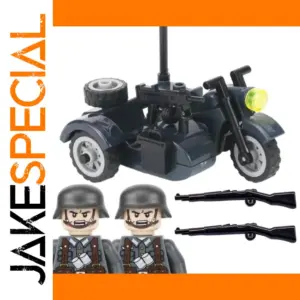 WW2 Germany Military Motorcycle Building Set