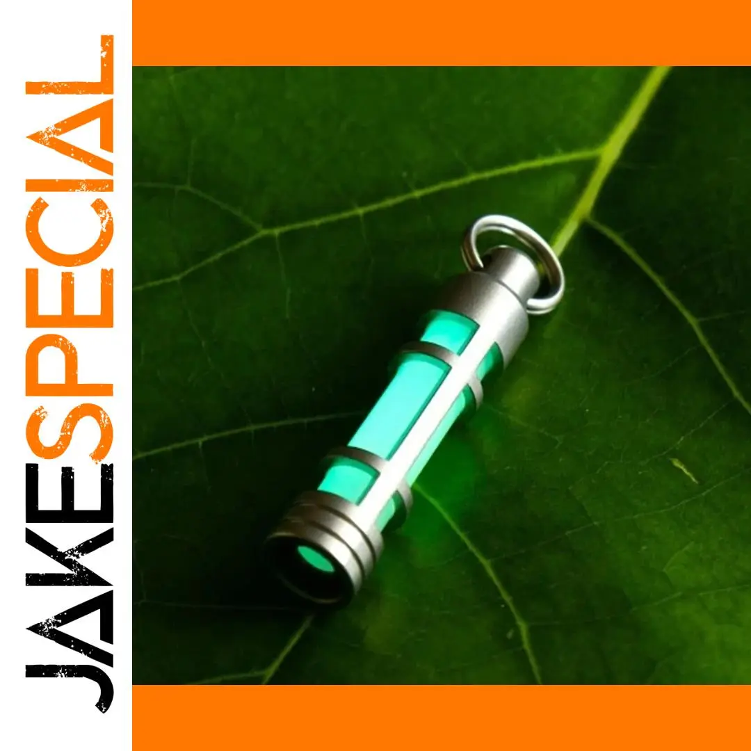Titanium Embrite Glow Keychain Fob 1 Titanium Embrite Glow Keychain Fob