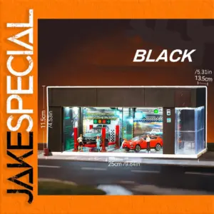 1/64 Scale Modern Garage Display with Lighting