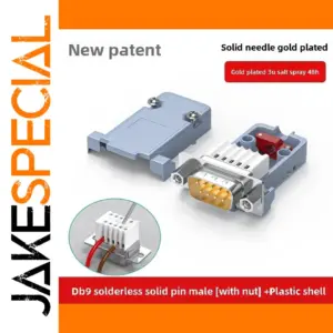 DB9 RS232 Male Connector 9 Pin Solderless