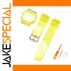 Yellow Silicone Watch Case Strap for Casio G-Shock