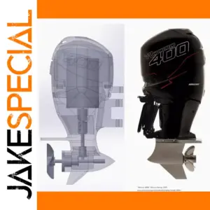 1:8 Scale High-Performance Outboard Motor Model