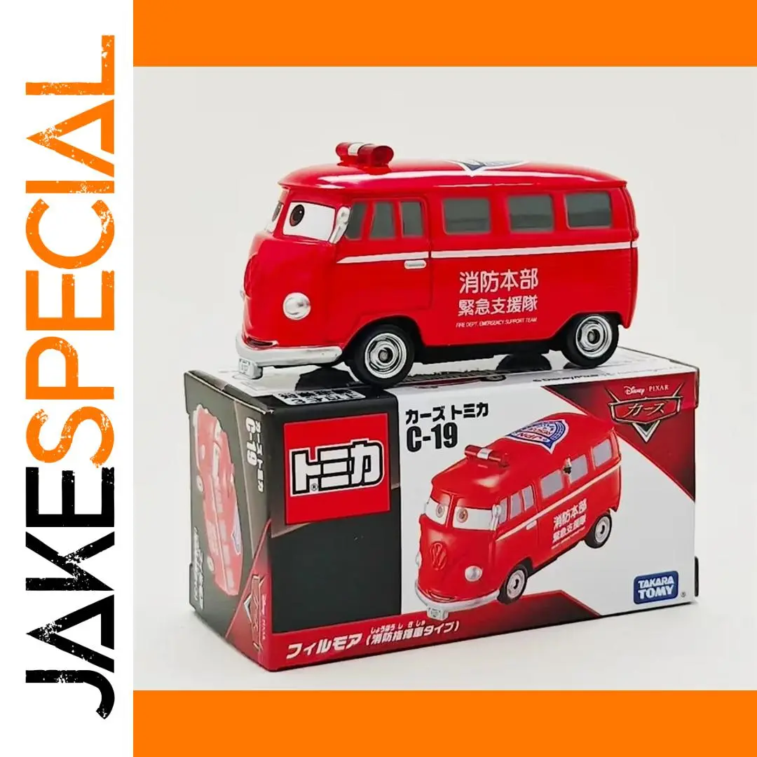 Takara Tomy Cars Red Van Die-Cast Model 1 Takara Tomy Cars Red Van Die-Cast Model