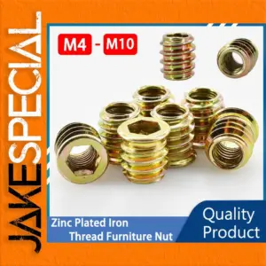 Hexagon Insert Nuts Set for Woodworking