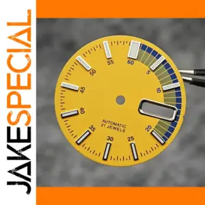 28.5mm Yellow Watch Dial for NH35/4R35 Movement