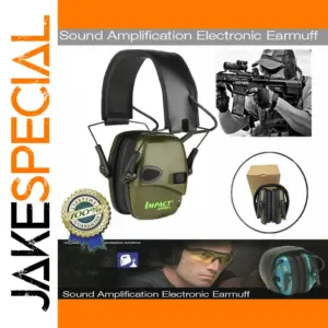 Tactical Sound Amplification Shooting Earmuffs