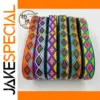 Vibrant Geometric Jacquard Ribbon 2CM x 5Yards