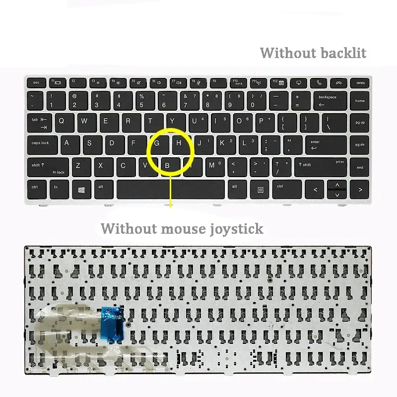 HP EliteBook Replacement Keyboard with Backlight 4 HP EliteBook Replacement Keyboard with Backlight - Image 4