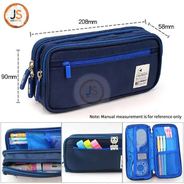 Large Capacity Pencil Case with Fun Zipper Pull - Image 7