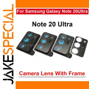 Black Silver Camera Lens Replacement for Note 20 Ultra