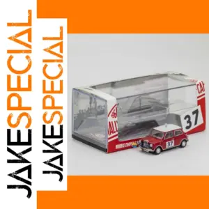 1:64 Morris Mini #37 Diecast Rally Car Model