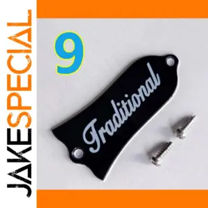 Black Two-Ply Truss Rod Cover for LP/SG