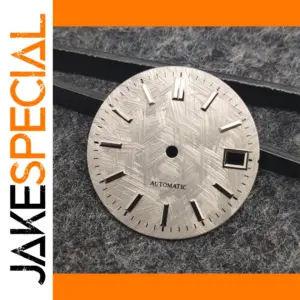 SNQP 28.5mm Silver Chaotic Texture Watch Dial