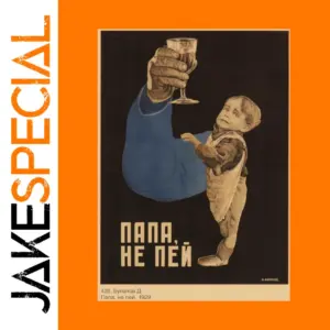 Vintage Soviet Propaganda Wall Poster