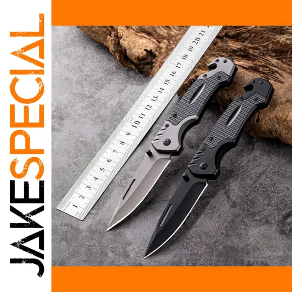 Stainless Steel Folding Camping Knife 22cm