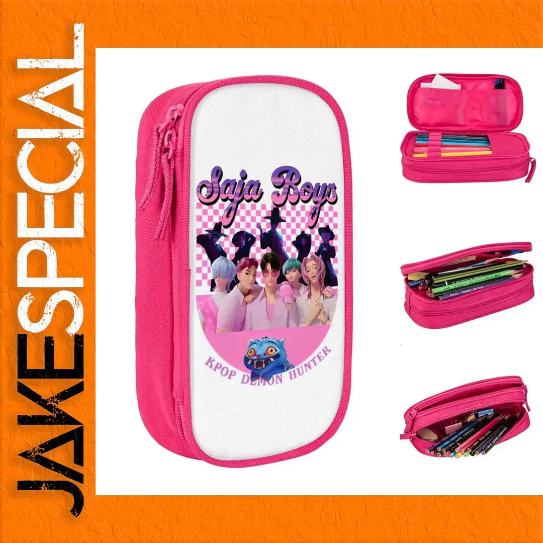 Kpop Demon Hunters Pencil Case in Pink 1 Kpop Demon Hunters Pencil Case in Pink