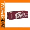 Dr Pepper Leather Pencil Case with Gold Zipper