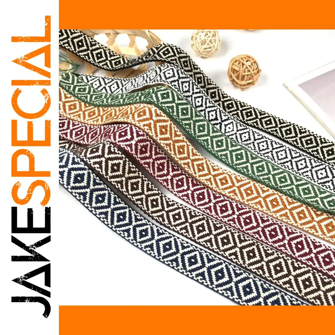 1 Inch Geometric Jacquard Ribbon 5 Yards Roll 1 1 Inch Geometric Jacquard Ribbon 5 Yards Roll