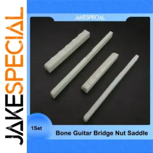 Pure Bone Guitar Nut and Saddle Set for Acoustic and Classical Guitars