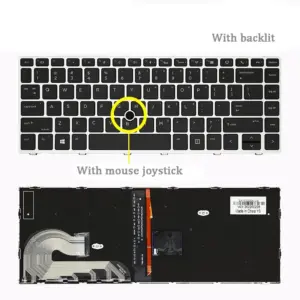 HP EliteBook Replacement Keyboard with Backlight 5 13bbd479e3dc4154 no logo