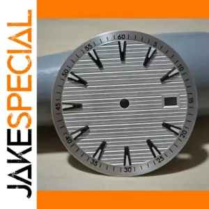 33.5mm Silver Watch Dial for NH35/NH36/4R/7S