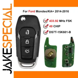 Ford Remote Key Fob 433.92 MHz for Models