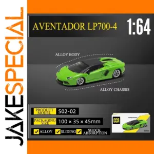 1:64 Scale Lamborghini Aventador LP700-4 Green Model
