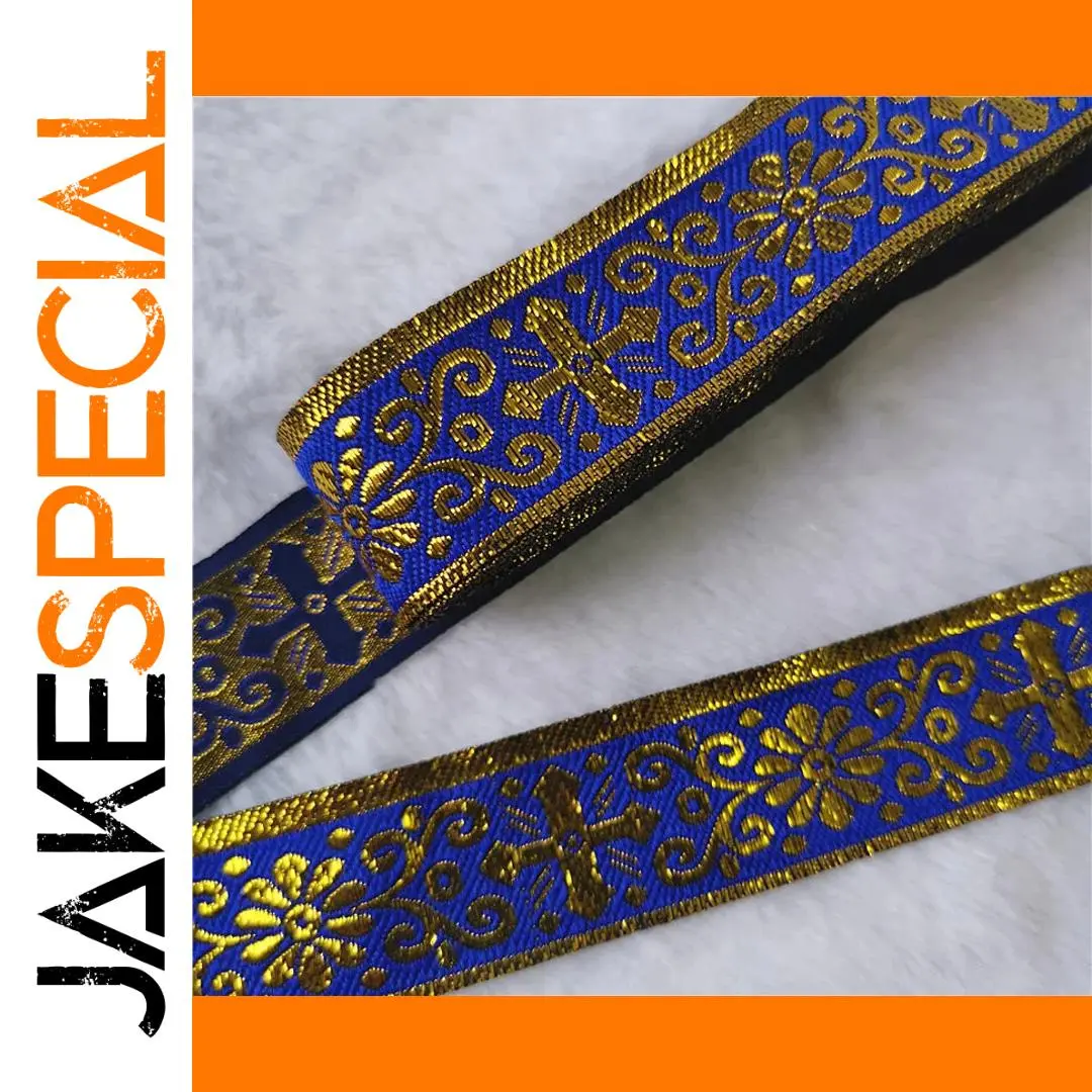 Vintage Ethnic Embroidered Ribbon 25mm x 7m 1 Vintage Ethnic Embroidered Ribbon 25mm x 7m