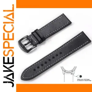 Vintage Leather Watchband for 20mm/22mm Watches