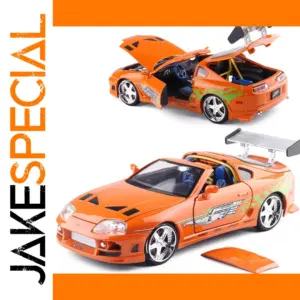 1995 Toyota Supra Diecast Model in Orange