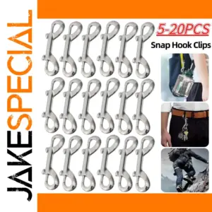 Double Head Diving Swivel Bolt Snap Clips Set