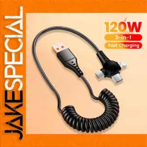 120W 3-in-1 Charging Cable Micro USB USB-C