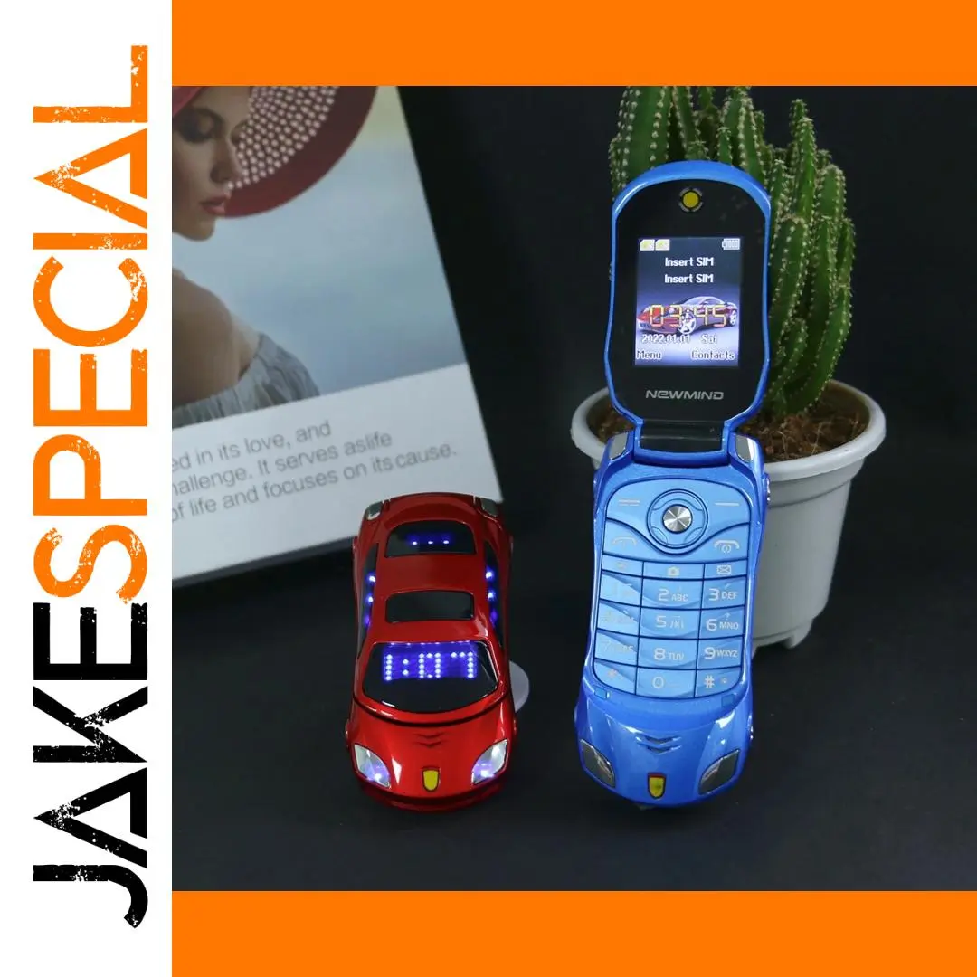 Mini Car Shape Flip Phone with Dual SIM 1 Mini Car Shape Flip Phone with Dual SIM