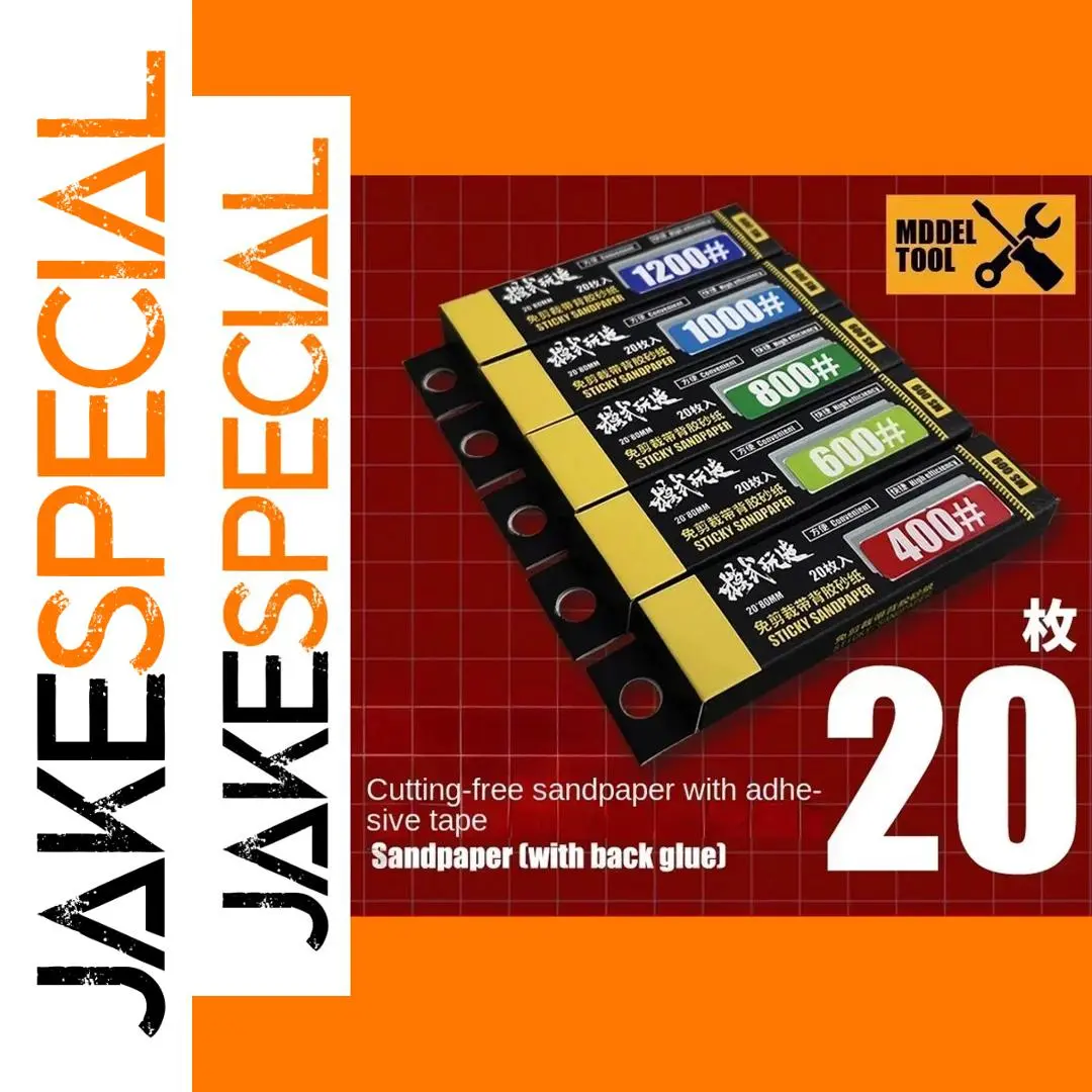 Sticky Sandpaper Set 20 Sheets 400-1200 Grit 1 Sticky Sandpaper Set 20 Sheets 400-1200 Grit