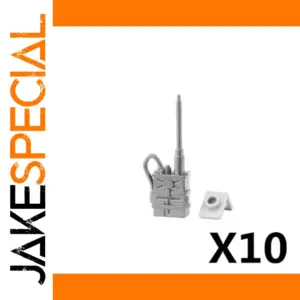 Gray Tactical Radio Accessories for Minifigures x10